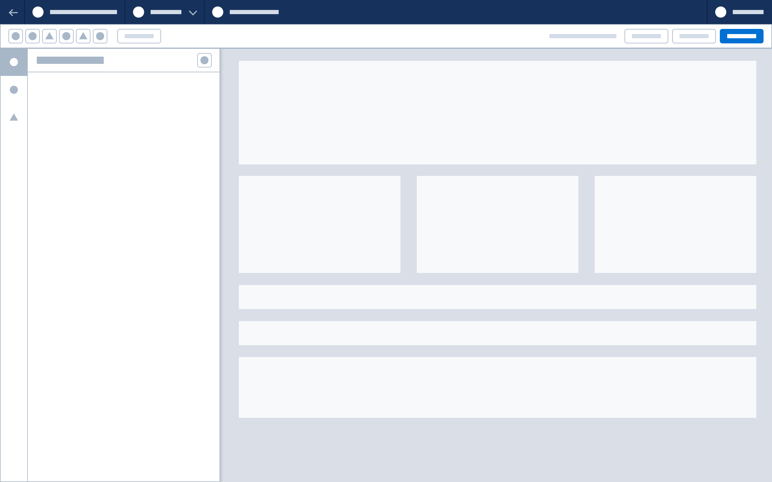 Wireframe showing the vertical tab bar.