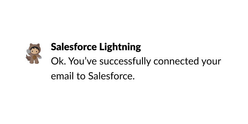 Confirmation example from Salesforce Lightning.